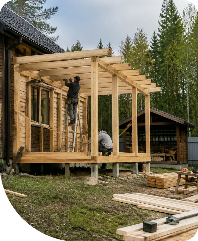 Строительство пристроек и построек на участке в Пензе